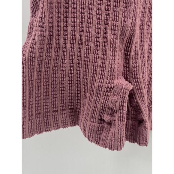 REFORMER Women's Mauve The Textured Runsie Scoop-Neck Pull-On Romper SZ XS/S - Picture 7 of 10